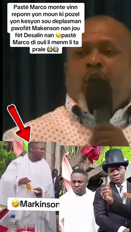 Pastè Marco monte vinn reponn yon moun ki pozel yon kesyon sou deplasman pwofèt Makenson nan jou fèt Desalin nan 😔pastè Marco di ouii li menm li ta prale 🙆‍♂️🙆‍♂️