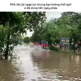 Lậy mấy bố, đi xe máy chết máy, đi bộ nửa người, tôi đi ngựa 😂😂#bão #bualoi #hànội #cưỡingựa 