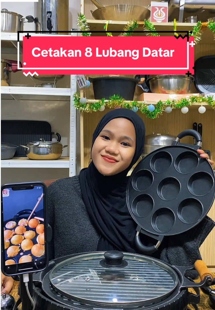 Cetakan 8Lubang Datar  #murahbanget #teflon #perabotanrumahtangga #peralatanrumahtangga #peralatanmasak            
