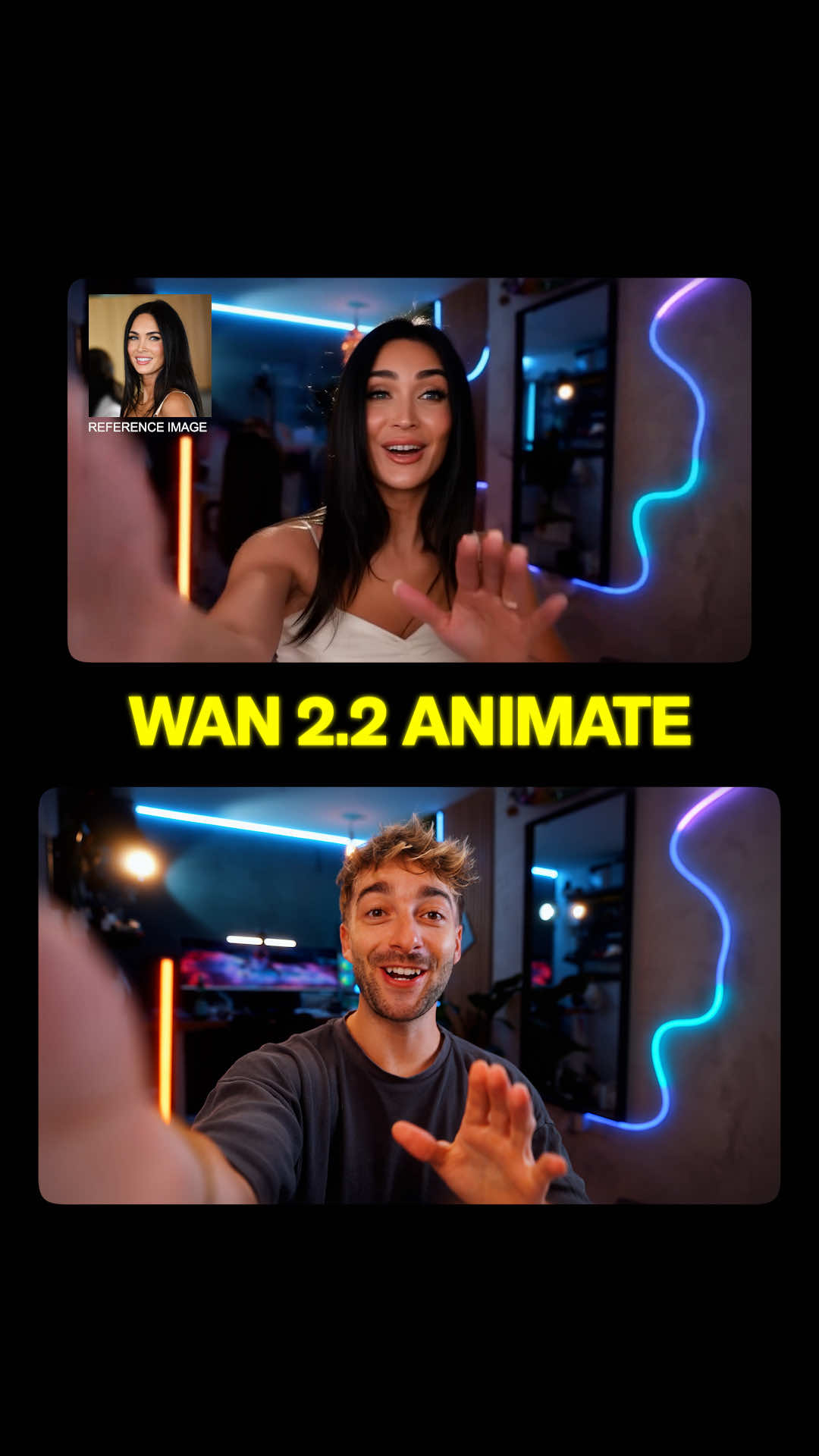 AI is getting crazy 🤯 This is WAN 2.2 Animate and it allows you to upload any video and any image and instantly face swap, no fancy editing needed...  If you want to try it out comment 