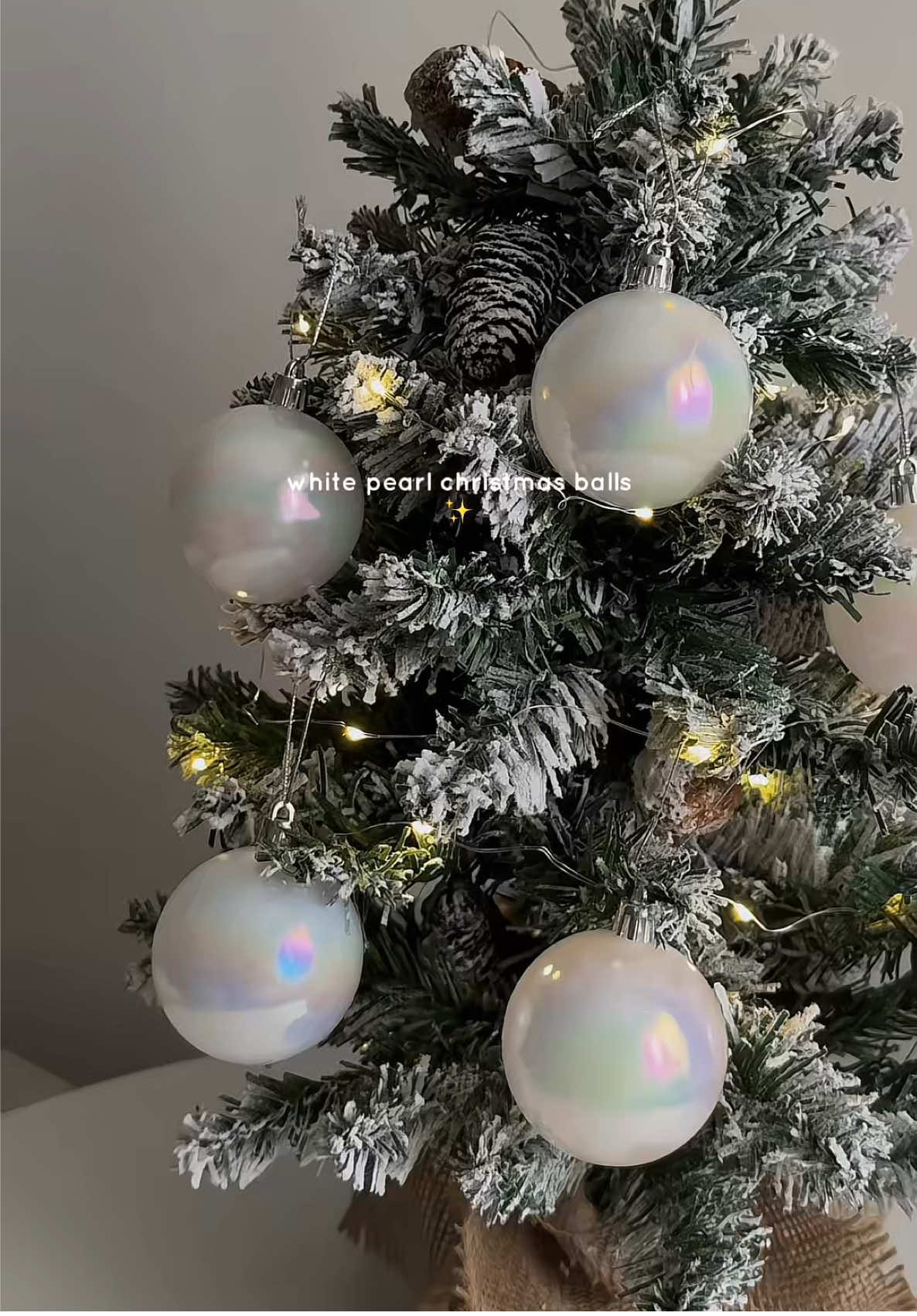 white christmas 🌲✨ #christmas #christmasdecor #christmasball #christmasseason 
