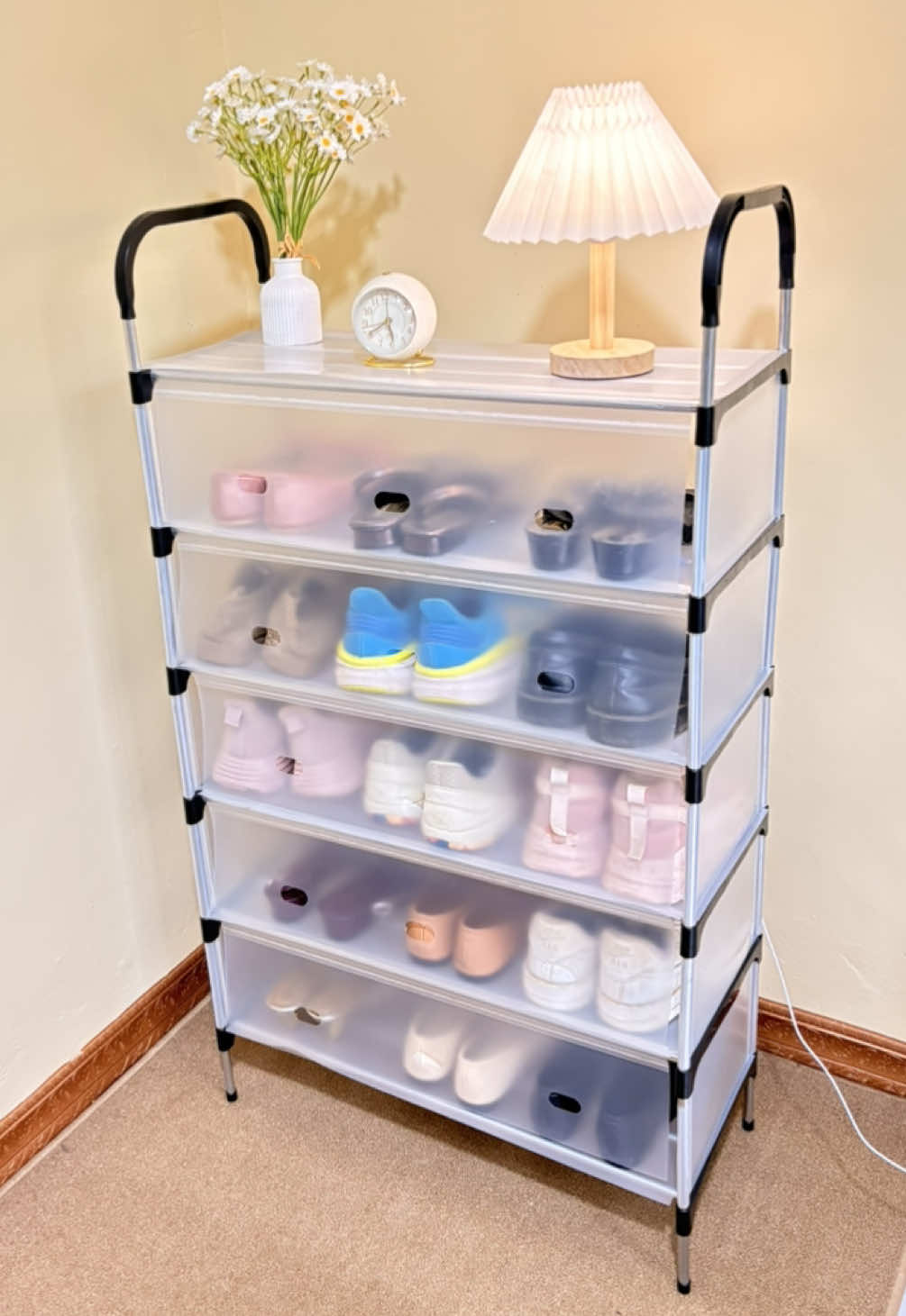 Rak sepatu dengan penutup, Solusi simpan sandal/sepatu tanpa khawatir berdebu 👟👠🥿⛸️✨#raksepatu #raksepatumurah #raksepatutingkat #raksepatutertutup #raksepatuantidebu 
