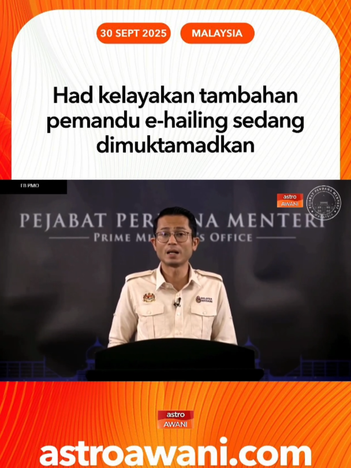 Bagi pemandu e-hailing, kerajaan akan berurusan dengan syarikat pengurusan e-hailing untuk menambah had kelayakan BUDI95 kepada pemandu e-hailing yang layak.  #AWANInews