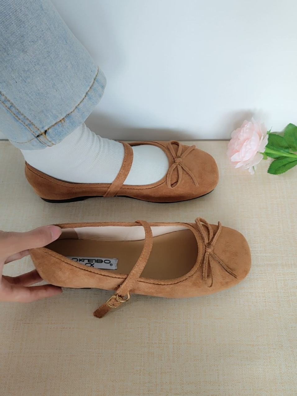 Giày búp bê form dáng basic dễ phối đồ, sáng da lắm nè mấy bà đi học hay đi chơi đều xinh #giaybupbe #giaydebet #giayxinh #giaybasic 