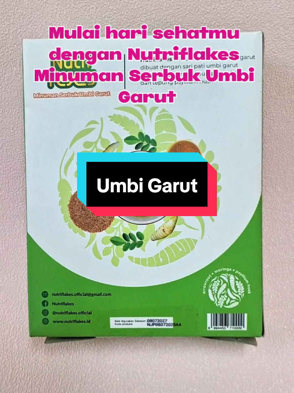 Nutriflakes Minuman Sehat Umbi Garut Pencernaan Sehat Nutriflakes #MinumanSehat  #UmbiGarut #PencernaanSehat #CapCutTikTok