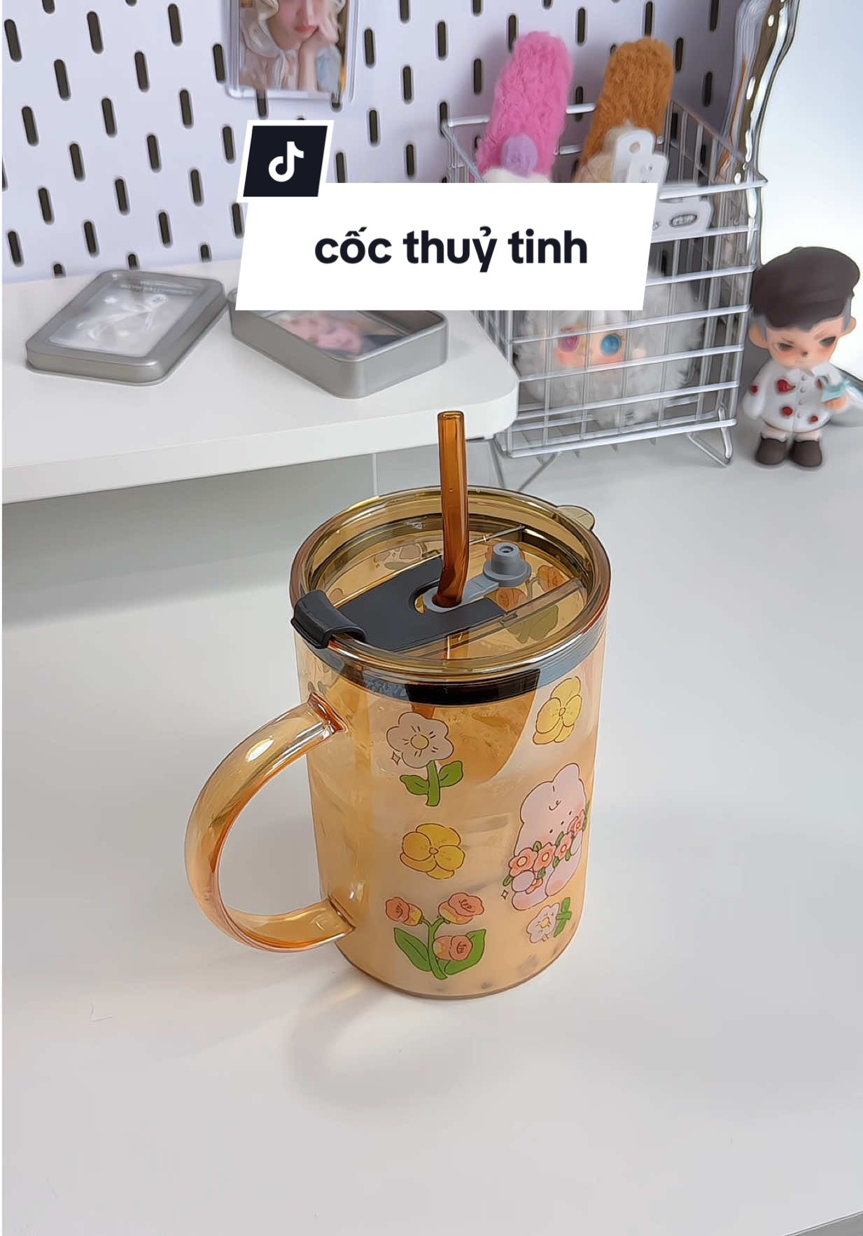 cốc xinh lắm luôn ý #review #cocthuytinh #khouse #cocgiunhiet 