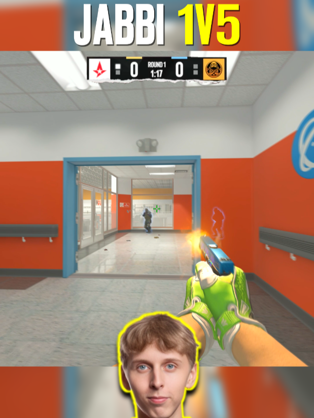 Jabbi 1v5 attempt leaves everyone shocked 💀 #cs2 #jabbi #astralis #ence