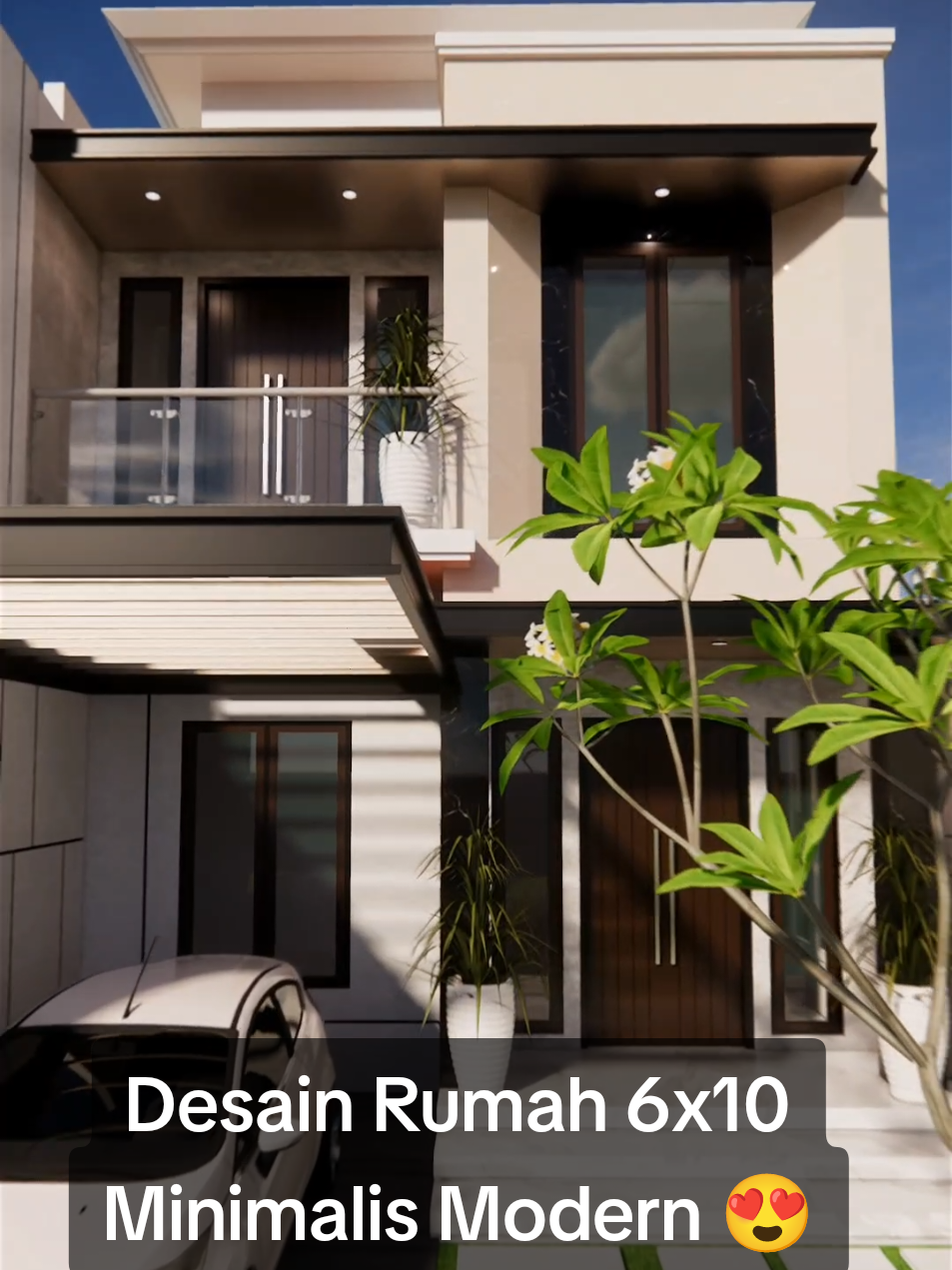 #desainrumah #rumahminimalis #rumahmodern #gusiqdam #fyp  Desain rumah Kak AL. ukuran 6x10 meter. Tema desain minimalis modern. Berminat desain hub : 089696610525