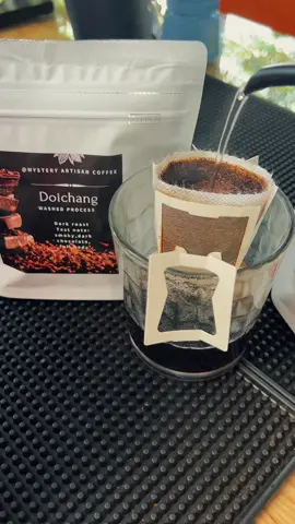 Drip bag ชงง่ายพกพาสะดวก มีทุกระดับคั่วให้เลือก #mysterycoffee #โรงคั่วกาแฟเชียงราย #กาแฟดอยช้าง #กาแฟสด #จิ้มสินค้าในตะกร้าได้เลยค้าาาา 