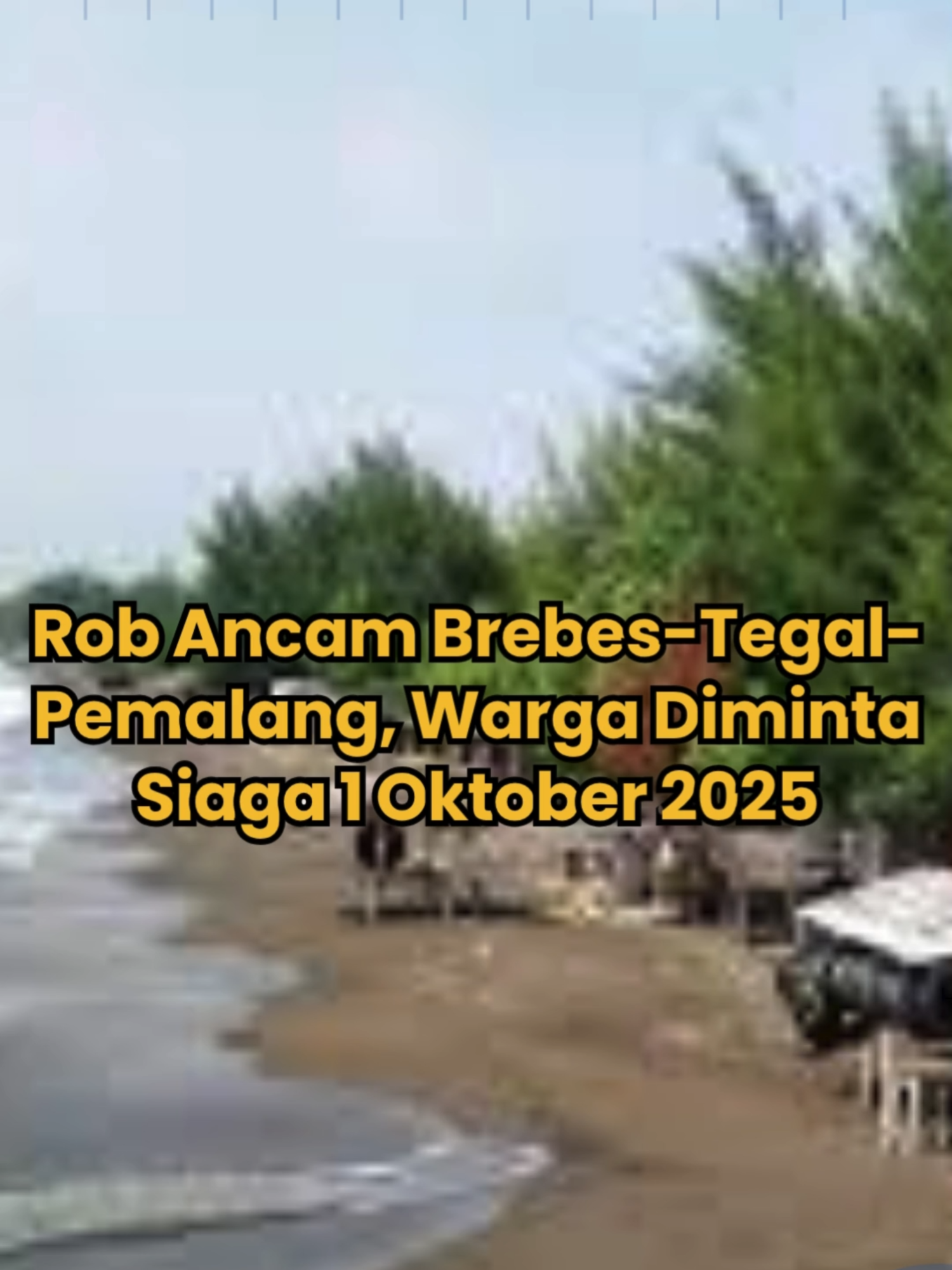 Badan Meteorologi, Klimatologi, dan Geofisika (BMKG) mengeluarkan peringatan dini potensi banjir pesisir atau rob di wilayah pantai utara Jawa Tengah, khususnya Brebes, Tegal, dan Pemalang.  Fenomena ini diperkirakan terjadi pada 1 Oktober 2025 akibat pasang air laut yang cukup tinggi. Warga di daerah terdampak diminta untuk meningkatkan kewaspadaan, terutama di sekitar area pelabuhan, tambak, dan pemukiman pesisir.  Pemerintah daerah dan instansi terkait juga diimbau untuk melakukan langkah antisipasi demi meminimalkan dampak yang ditimbulkan.   Dok : Istimewa Selengkapnya di www.pantura.suaramerdeka.com #suaramerdeka #suaramerdekadaily #suaramerdekanetwork #suaramerdekapantura #beritaterkini #viral #PeringatanRob #BanjirPesisir #BMKG #Tegal #Brebes #Pemalang #CuacaEkstrem #Pantura #Waspada #InfoCuaca #BencanaAlam