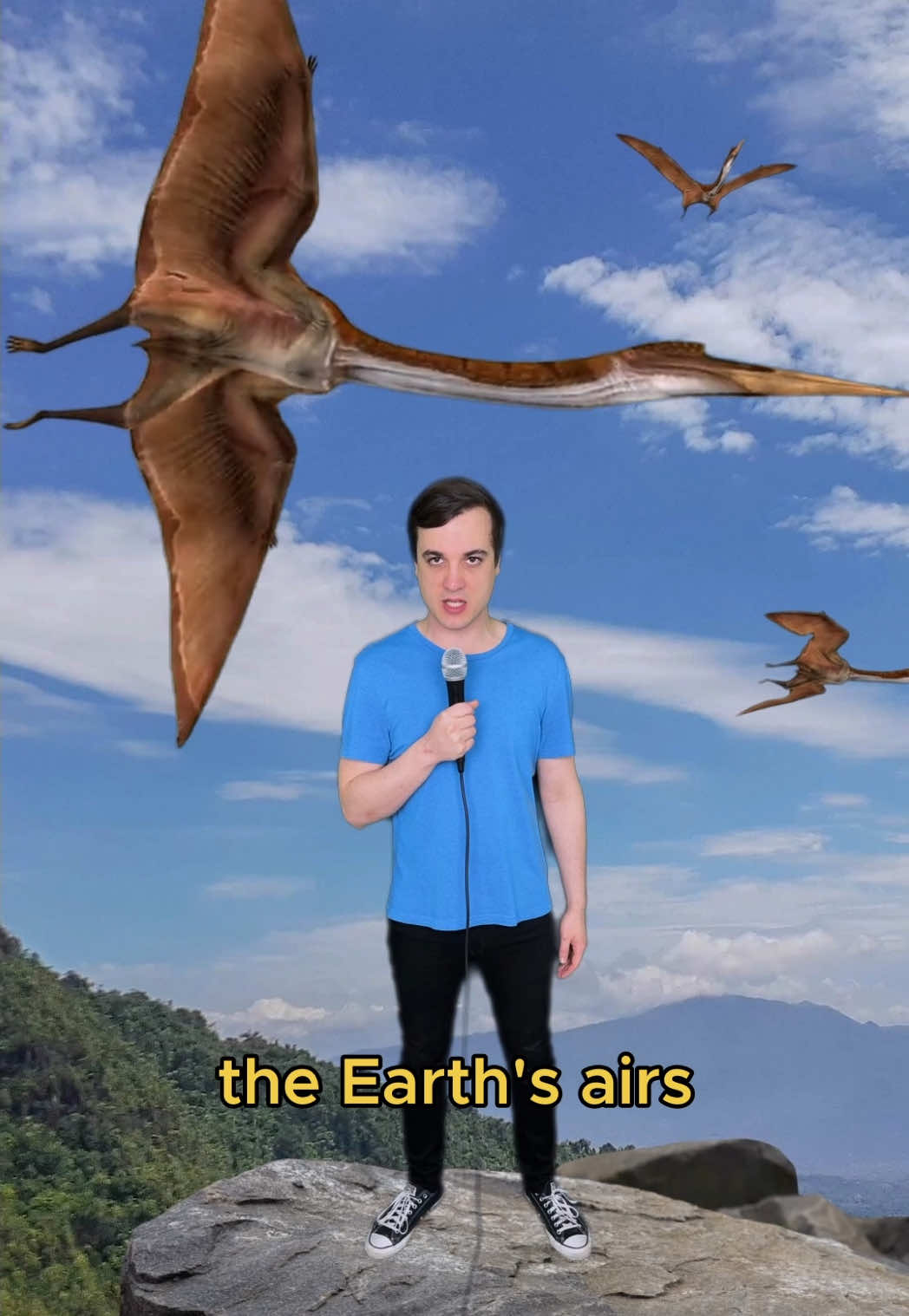 Literally a dragon 🐉 #comedy #music #dinosaurs #quetzalcoatlus 
