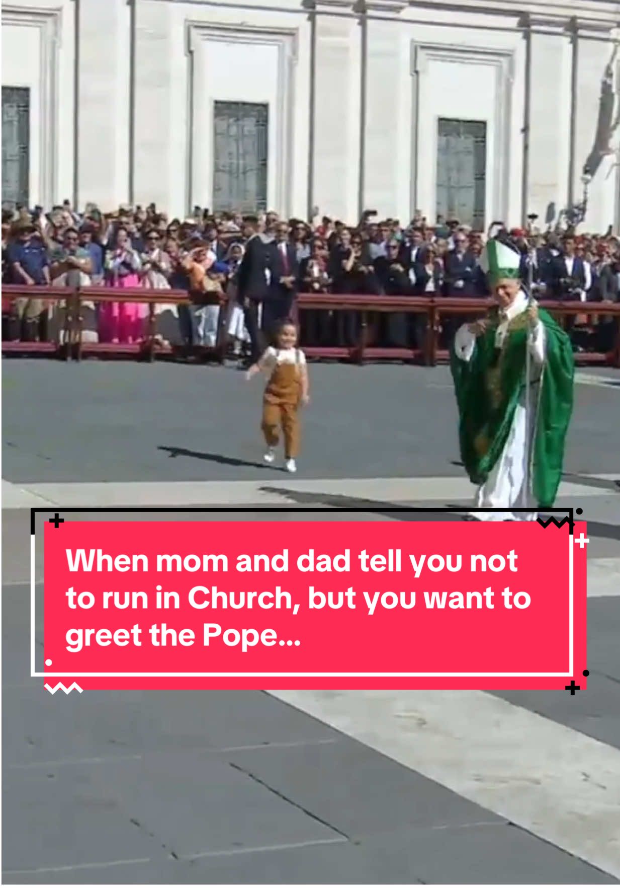 We all love Pope Leo, and the kids feel no different. This Sunday, while the pontiff was processing for Mass during the Jubilee of Catechists, a funny and sweet moment occurred: a little girl ran to him to ask for his blessing, leaving with a smile on everyone's face after the quick but memorable interaction with the pope. #popeleoxiv #catholicchurch #catholicism #church #vaticancity 