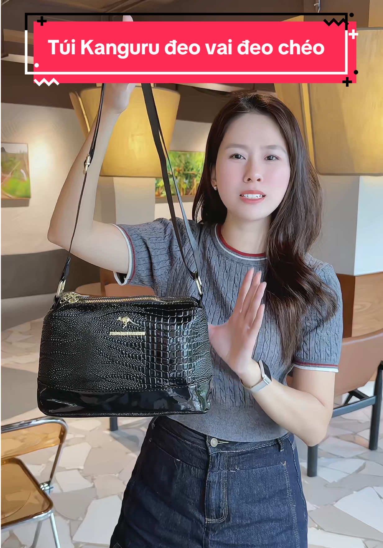 Túi Kanguru đeo vai đeo chéo #tuixach #tuideocheo #tuixachnu #thoitrangnu #xuhuong 