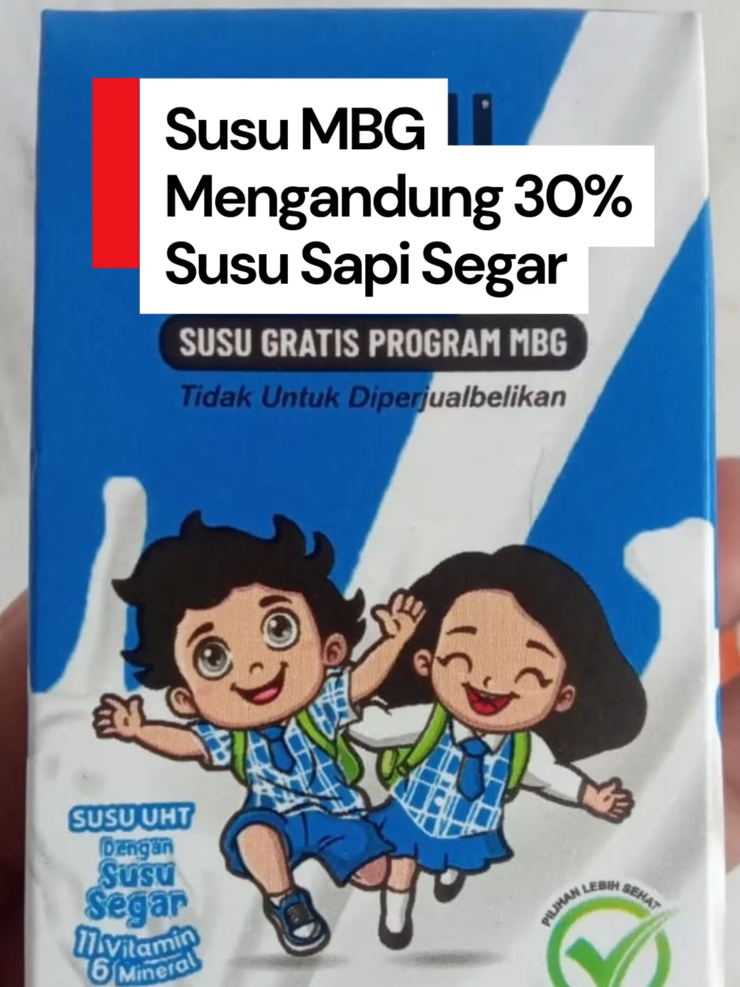 Viral di media sosial susu makan bergizi gratis (MBG) berlogo Badan Gizi Nasional (BGN) mengandung susu sapi segar cuma 30%. Komposisinya sampai memicu perdebatan di media sosial. Terlebih setelah diketahui produksinya berasal dari perusahaan susu ternama. Atas hal ini, BGN pun buka suara… Creator: Ulfa Mawaddah #susumbg #sususapi #viral #mbg #detikcom