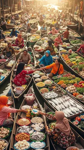 Pasar apung  #pasartradisional  #fyppp 