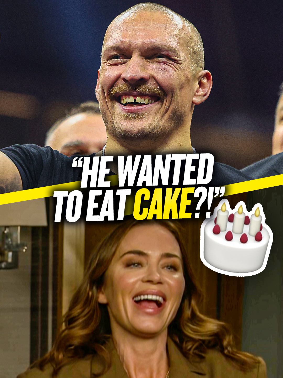 Emily Blunt Reveals Usyk's SURPRISING CAKE Obsession😂 THE SMASHING MACHINE IS IN UK AND IRELAND CINEMAS FROM 3RD OCTOBER #emilyblunt #therock #thesmashingmachine #dwaynejohnson #usyk #oleksandrusyk