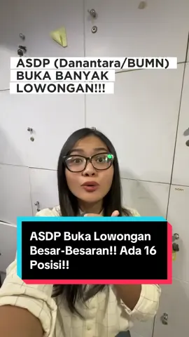 Lowongan ASDP!!! Pendaftaran cuma sampai besok guys 🔥 daftar sebelum 1 oktober 2025 ya guys #lowongankerja #tipskerjaberlin 
