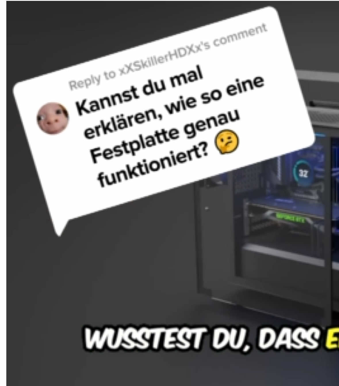 Ein Staubkorn kann deine ganze Festplatte zerstören… 🤯💻 #f#festplattet#technikw#wissenh#hddlearnontiktok