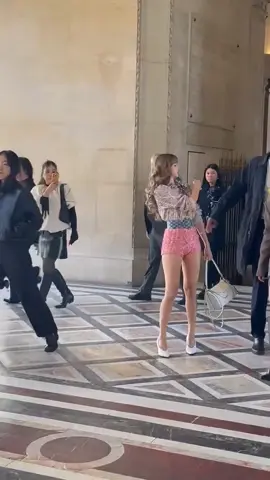 her walk whoa @wearelloud @LouisVuitton  LISA PARIS FASHION WEEK #LISAxLVSS26  #LISAxLouisVuitton #LVSS26 #LISA #fyp 