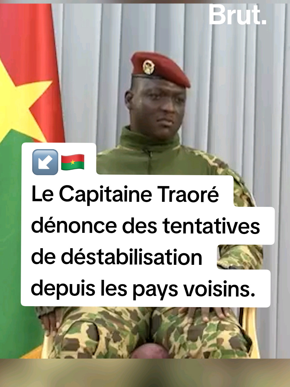 🇧🇫 À l’occasion du troisième anniversaire de son arrivée au pouvoir, Ibrahim Traoré s’est exprimé devant la presse burkinabè. Il a dénoncé de nombreuses tentatives de déstabilisation du Burkina Faso depuis certains États voisins, notamment la Côte d’Ivoire qu'il accuse d’héberger des opposants et de servir de base arrière aux terroristes. Voici ses propos. #burkinafaso #afrique 