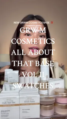 complete swatches!!! wow the shade rangeee @GRWM Cosmetics #skintintph #beautyph #GRWMCosmetics #BreatheBeauty #ATTBV2