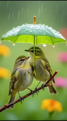 raining ⛈️☔ #birds#birdsoftiktok #