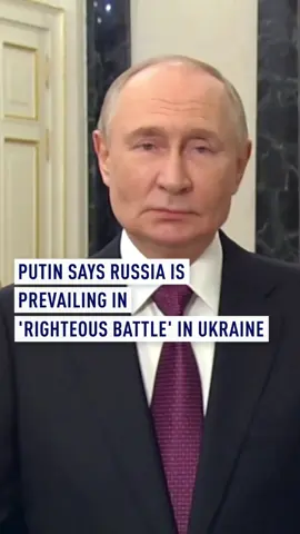 Russian President Vladimir Putin said on Monday that Russian forces are prevailing in what he said was a 