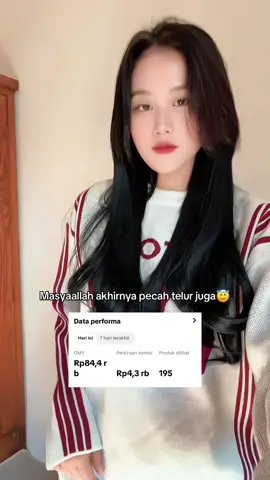 Masayaallah udah hampir nyerah akhirnya bisa pecah telur😭🙏🏻😇 #affiliatemarketing #affiliatetiktok #foryoupage 