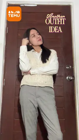 Ang versatile ng crochet vest na ‘to from Temu! 😍💕 Never been this stylish without Temu 🤭 Code: acq671716 #temu #temufinds #temuhaul #fashion #koreanfashion #kfashion #koreanoutfit 