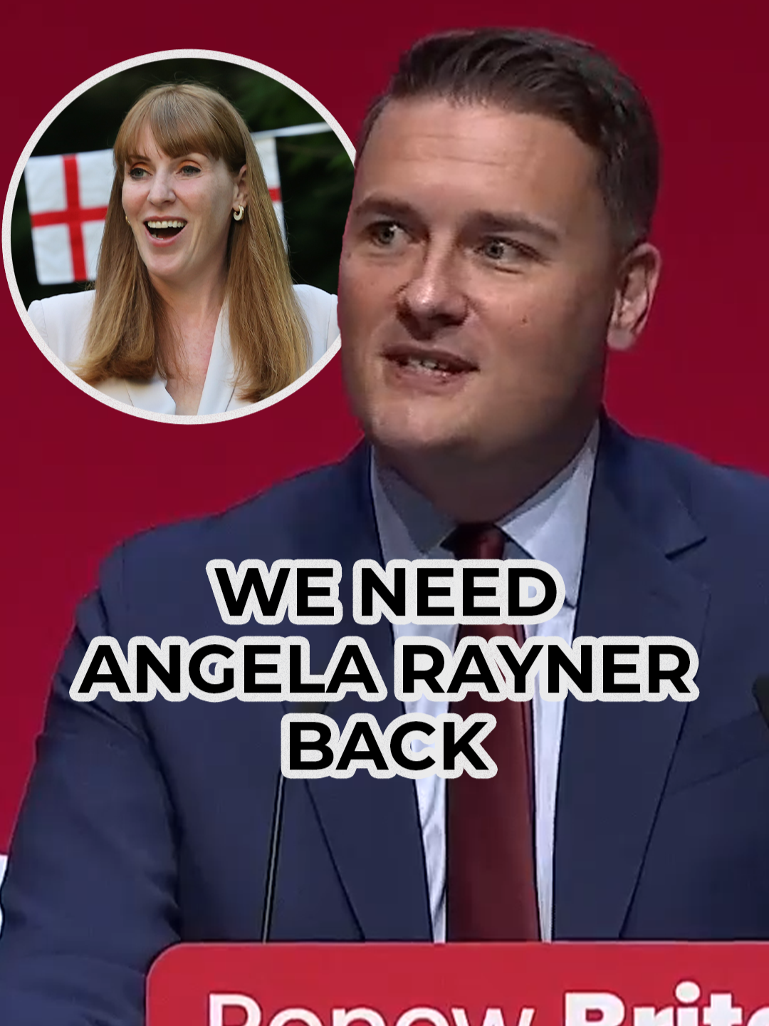 Health Secretary Wes Streeting used his speech at the Labour Party Conference in Liverpool to praise the former Deputy Prime Minister, Angela Rayner, saying: 'We need her back' #WesStreeting #AngelaRayner #Labour #GBNews