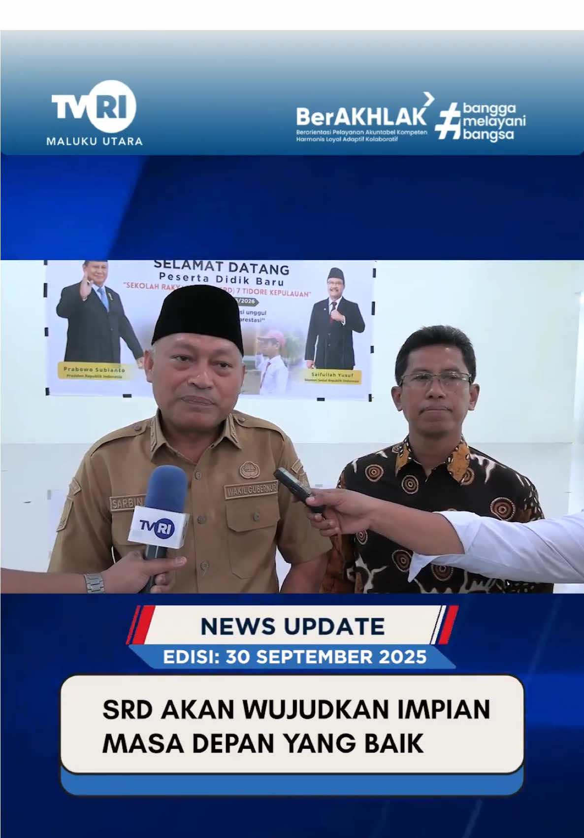 Upaya Pemerintah dalam melakukan mitigasi untuk memperhatikan masyrakat yang mampu atau kurang mampu. Pemerintah Maluku Utara menghadirkan Sekolah Rakyat Dasar #tvrimalukuutara #mediapemersatubangsa #malukuutarahariini #newsupdate #malukuutara 