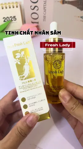 Tinh chất nhân sâm FRESH LADY Tinh chất hỗ trợ Dưỡng ẩm, Làm trắng, Chống lão hóa ✨💯#freshlady #tinhchatnhansam #serumnhansamfreshlady #review #reviewlamdep 
