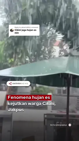 Replying to @rakyat jelita Fenomena hujan es mengejutkan warga Cikini, Kecamatan Menteng, Jakarta Pusat, pada Selasa (30/9/2025) sore. Kejadian langka itu viral setelah videonya beredar di media sosial. Seorang warga bernama Naim Mursalin mengatakan hujan es terjadi sekitar pukul 15.05 WIB. Saat itu, hujan deras turun disertai angin kencang. Dalam rekaman video, terlihat bulir-bulir es kecil jatuh bersamaan dengan derasnya air hujan, sementara dahan pohon tampak berayun diterpa angin. Menurut Naim, hujan deras berlangsung sekitar 30 menit, namun hujan es hanya sekitar satu menit. Butiran es yang jatuh berdiameter mirip kerikil kecil. Fenomena hujan es ini tidak menimbulkan kerusakan, namun sempat membuat warga sekitar kaget karena jarang terjadi di Jakarta. #HujanEs #JakartaPusat #Cikini #CikiniHujanEs #ViralJakarta 