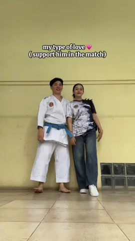 being his number 1 supporter  @kokogondrong  #karate #ferrycinta 