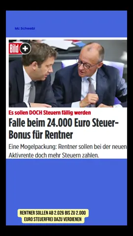 Caption: Steuerfrei heißt steuerfrei – oder doch nicht?! 💸🔥. #politik #rente #steuern #gerechtigkeit #mcschwebi 