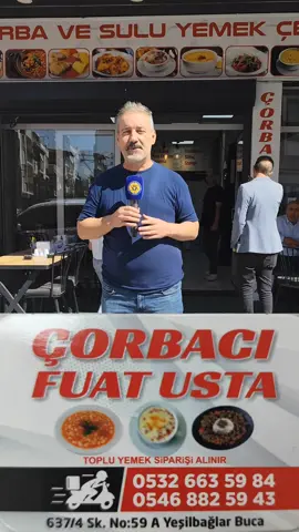 Çorbacı Fuat Usta Buca’da Lezzet Sunmaya Devam Ediyor İzmir’in Buca ilçesi Yeşilbağlar Mahallesi’nde hizmet veren Çorbacı Fuat Usta, aile işletmesi olmanın verdiği samimiyetle müşterilerini ağırlamaya devam ediyor. İşletmede birbirinden lezzetli çorba çeşitlerinin yanı sıra, Fuat Usta’nın kendine özgü tarifleriyle hazırlanan kavurma, et sote, tavuk sote ve ciğer sote gibi yemekler de bulunuyor. Tertemiz mutfaklarda özenle hazırlanan yemekler, güler yüzlü servis elemanları tarafından misafirlere sunuluyor. 24 saat boyunca açık olan Çorbacı Fuat Usta, günün her saatinde lezzetli bir mola vermek isteyenleri ağırlıyor. 📍 Adres: 637/4 Sokak No: 59/A, Yeşilbağlar Mahallesi, Buca 📞 İletişim: 0532 663 59 84 – 0546 882 59 43