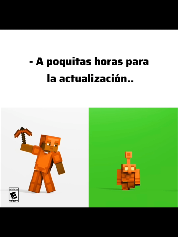 es hoy es hoy 🥹, en la Minecraft Live se confirmo que hoy 30 de Septiembre e la llegada oficial de la Update Copper #27 de #septiembre #minecraftlive #Minecraft #day 