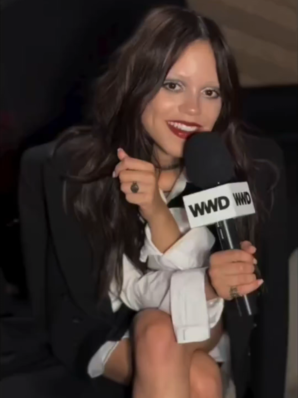 Jenna for Dior Rouge in Paris #jennaortega #dior #fasion #paris #wwd 