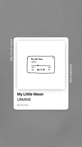 ไม่ต้องไปแข่งกับใครเพราะเธอคือ only one . . #mylittlemoon #urmine #applemusic #fyp #foryou 