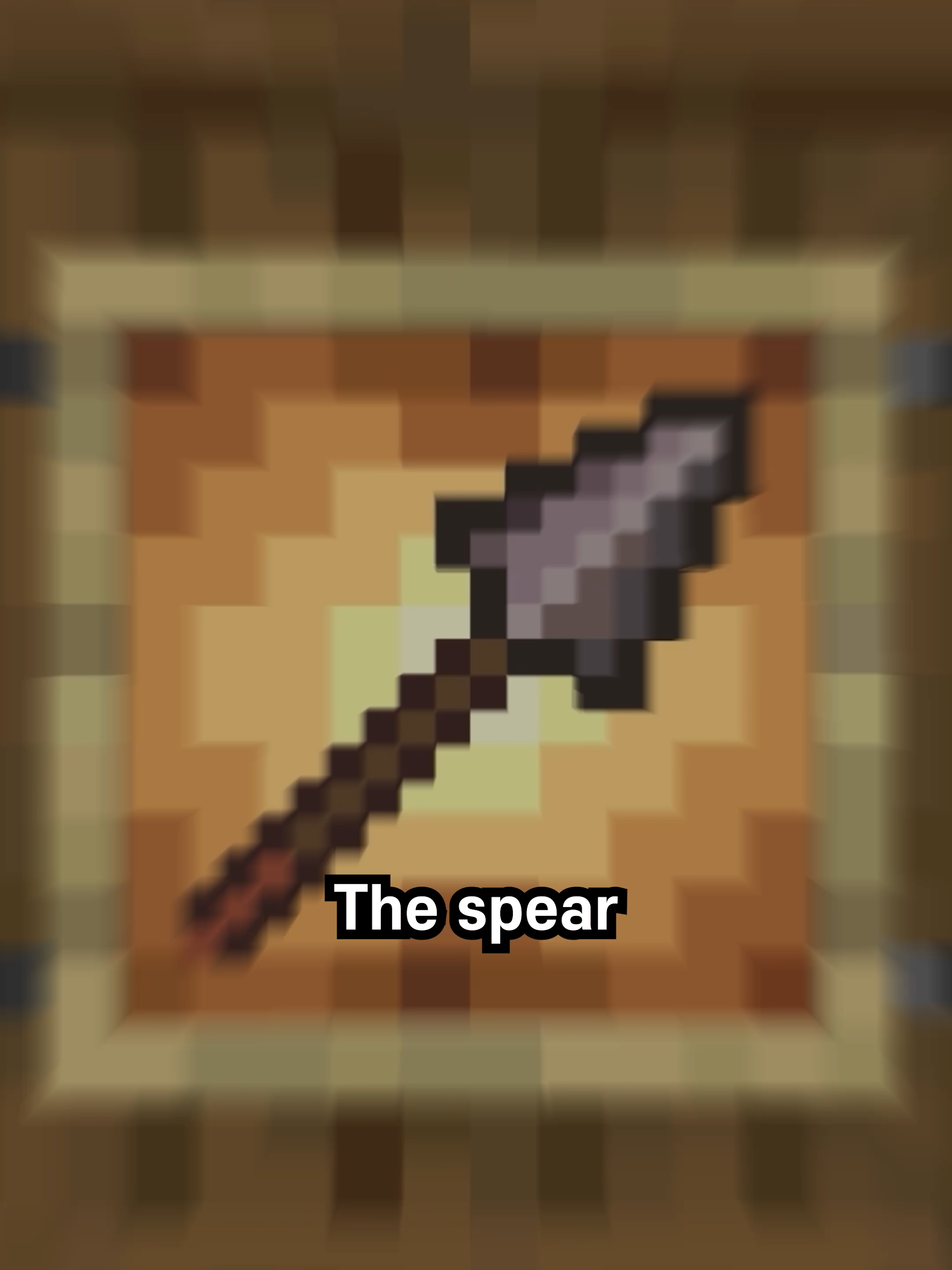 the new spear item #Minecraft