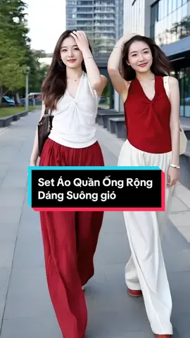 Set Áo Quần Ống Rộng Dáng Suông Gió mặc là mê#ngocuyenshop68 #setboxinh #setbonu #dobonu #thoitrangnu 