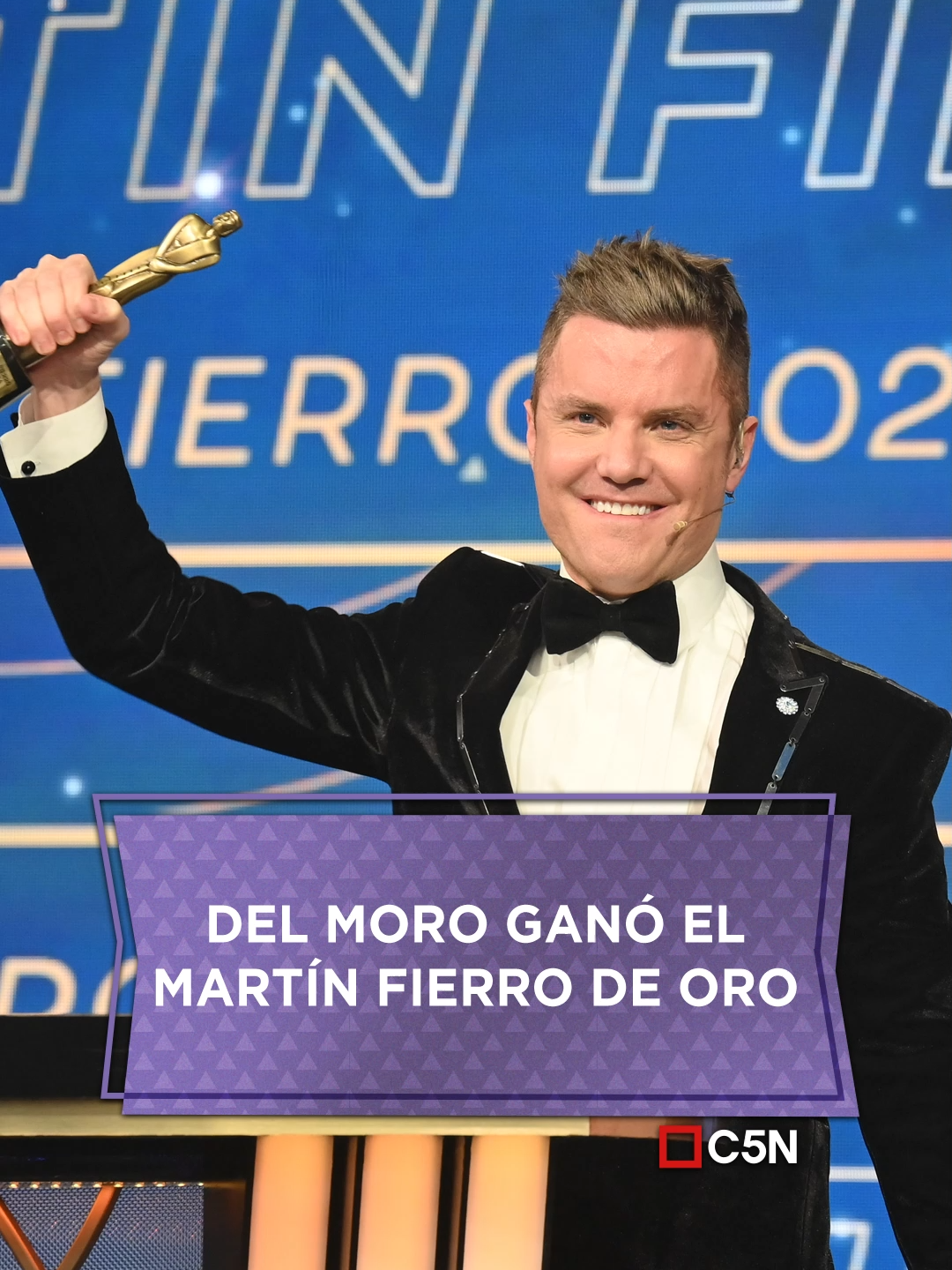 🏆 Santiago del Moro ganó el Martín Fierro de Oro, anunciado por el mismo | #c5n #noticias #martinfierro #delmoro