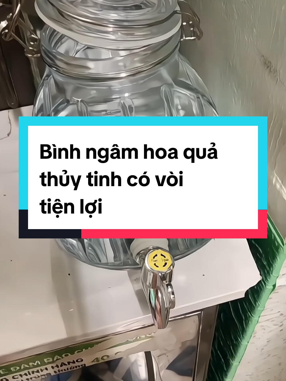 Bình thủy tinh ngâm hoa quả  có vòi tiền lợi #carotstore #binhthuytinh #binh #reviewdogiadung #xuhuong 