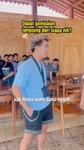 Dapat gombalan langsung dari siapa nih? 🫵🏻 Siapa yg mau aku titipin salam ?😍 #felikastephani #gwsm #masboygwsm #firmanmaulana #felikafel @BOY REAL. 