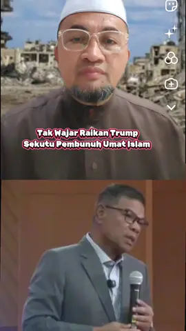 Trump tidak layak diraikan, kerana tangannya berlumur darah umat Islam hasil sokongan dan dasar kerasnya terhadap dunia Islam khususnya di Palestin. #jengkasejahtera #pnterajupahang #hogohjelai 