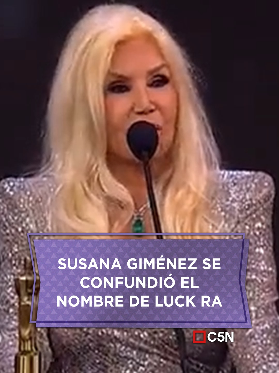 El insólito error de Susana Giménez en los Martín Fierro: confundió el nombre de Luck Ra por 