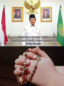 Sambutan Menteri Agama kepada umat katolik dalam menyambut bulan rosario  Terkmakasih bpk Menteri #katolikvidgram #bulanrosario #misdinar #orangmudakatolik #katoliktiktok 