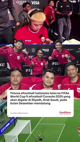Timnas eFootball Indonesia resmi lolos ke FIFAe World Cup ft eFootball Console 2025 yang akan digelar di Riyadh, Arab Saudi, pada bulan Desember mendatang. Tim Indonesia ini diperkuat oleh Rizky Faidan, Akbar Paudie, Elga Cahya Putra, dan Romy Hadiwijaya yang tergabung di Grup B bersama Jepang, Korea Selatan, dan Vietnam. Dalam 14 laga, Indonesia mencatat 9 kemenangan, 4 seri, dan 1 kekalahan. Lolosnya Timnas eFootball Indonesia ke ajang utama di Riyadh, semakin memperkuat kemampuan Indonesia di panggung eFootball dunia. #gnfi #gnfinfo #goodnewsfromindonesia #makintahuindonesia #indonesia 
