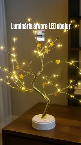 luminária árvore LED abajur 🌟#luminaria #arvoredenatal #natal #merrychristmas #creatorsearchinsights 