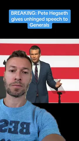 BREAKING: Pete Hegseth gives unhinged speech to Generals #petehegseth #usmilitary #breakingnews #hegseth 